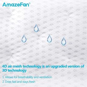 img 3 attached to AmazeFan Bath Pillow with 4D Air Mesh Technology, 7 Suction Cups, Supports Head, Back, Shoulder and Neck, Fits All Bathtub, Hot Tub and Home Spa - Enhanced SEO-optimized Version