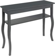 gray kate and laurel lillian console table logo