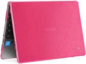 img 1 attached to 🎀 mCover Hard Shell Case for 2019 ASUS Chromebook Flip C434TA - 14-inch 2-in-1 Laptop (Pink)