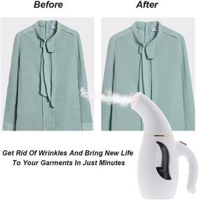 img 1 attached to 🧳 Portable Travel Steamer: Compact Handheld Garment Steamer for Clothes – Upgraded Version with 210ml Big Capacity