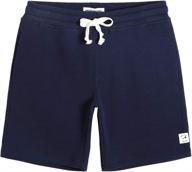 🩳 maamgic men's fleece pajama flat front shorts: 9" casual athletic jogger shorts with pockets логотип