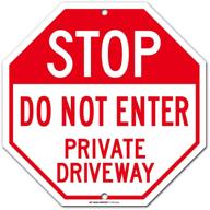 🚧 private driveway entry sign logo