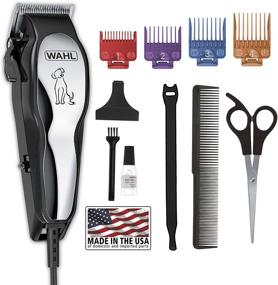 img 3 attached to 🐶 Wahl Clipper Pet-Pro Dog Grooming Kit - Quiet Heavy-Duty Electric Corded Clipper for Thick Coats - Model 9281-210, Chrome/Gray