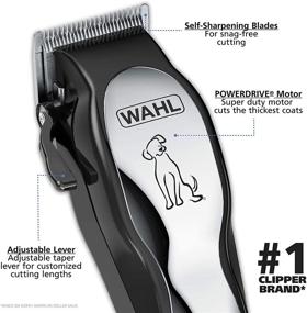 img 2 attached to 🐶 Wahl Clipper Pet-Pro Dog Grooming Kit - Quiet Heavy-Duty Electric Corded Clipper for Thick Coats - Model 9281-210, Chrome/Gray