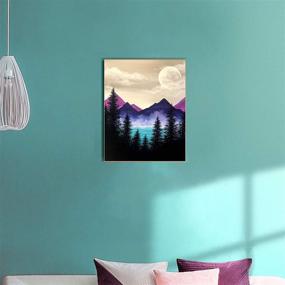 img 3 attached to 🏞️ Mountain Diamond Painting Kit: Full Drill Crystal Rhinestone Art for Home Decor - Ideal Gift for Adults & Kids, Beginner-Friendly - 12" x 16