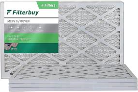 img 4 attached to Фильтры для печи FilterBuy 15X25X1 с плиссировкой