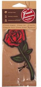 img 1 attached to 🌹 Rose Car Air Fresheners - 3 Pack | Scented with Essential Oils | Freshened by Fresh Fresheners