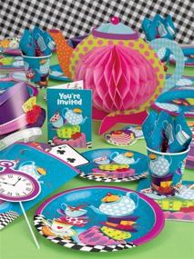 img 3 attached to 🎩 SEO-Optimized Mad Hatter Tea Party Plastic Tablecloth, 84&#34; x 54&#34;