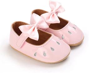 img 1 attached to 👶 Adorable and Safe! LAFEGEN Baby Girl Non Slip Soft Sole Mary Jane Flats - Ideal Shoes for Infants and Toddlers (3-18 Months)