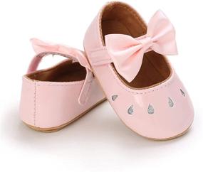 img 2 attached to 👶 Adorable and Safe! LAFEGEN Baby Girl Non Slip Soft Sole Mary Jane Flats - Ideal Shoes for Infants and Toddlers (3-18 Months)