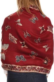 img 3 attached to Sakkas 16126 Patterned Colored Pashmina Women's Accessories