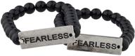 lux accessories fearless matching bracelet logo