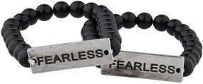 img 2 attached to Lux Accessories Fearless Matching Bracelet