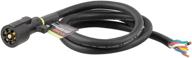 🔌 high-quality curt 56601 replacement 7-pin rv blade trailer wiring harness plug with 6-foot blunt-cut wires logo