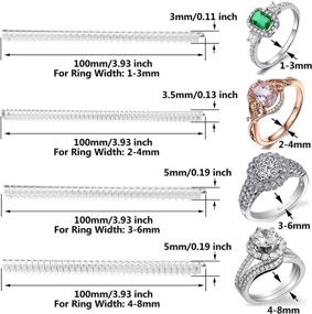 img 1 attached to 💍 Efficient Ring Size Adjuster: Universal Ring Size Reducer, Spacer & Guard for Loose Rings