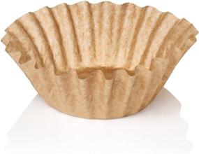 img 3 attached to 🍃 Natural Unbleached Brown Biodegradable Coffee Filters - Large Basket Size - 9.75&#34; Flattened Diameter - 4.25&#34; Diameter Base - 200 Count by California Containers
