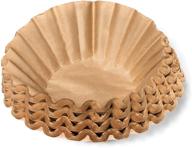 🍃 natural unbleached brown biodegradable coffee filters - large basket size - 9.75&#34; flattened diameter - 4.25&#34; diameter base - 200 count by california containers logo