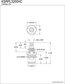 img 1 attached to Kingston Brass KSRPL3200HC Ceramic Cartridge