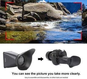 img 4 attached to Vbestlife Viewfinder Accessory Magnifier Sunshade Camera & Photo