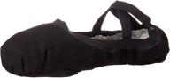 🩰 bloch women's pro elastic ballet shoes in black - size 6 medium logo