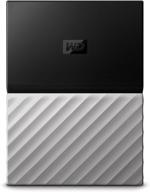 💽 wd 2tb my passport ultra portable external hard drive - usb 3.0 - black/gray - wdbfkt0020bgy-wesn logo