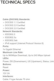 img 3 attached to 🔌 Linksys CM3024 High Speed DOCSIS 3.0 24x8 Cable Modem - Comcast/Xfinity, Time Warner, Cox & Charter Certified (Modem Only, No WiFi)