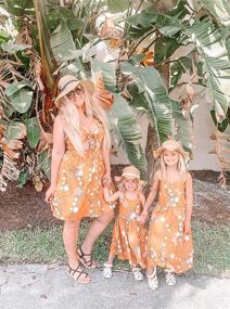 img 3 attached to 👙 Stylish Mommy and Me Matching Bikini Dresses with Hollow Out Straps for Beach Fun