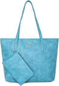 img 3 attached to 👜 Women's Leather Shoulder Handbags & Wallets by Montana West - Perfect Satchels for Fashionable Women