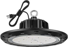 img 4 attached to 100W UFO LED High Bay Light - Ultra Bright Ceiling Lamp for Garage, Shop, Gym, Warehouse Work - Commercial Lighting Grade - 15000LM 120V 5000K - IP65 (100W)