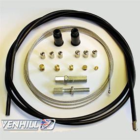 img 1 attached to 🏍️ Upgrade Your Motorcycle’s Throttle Control with Venhill U01-4-101-BK Universal Throttle Cable Kit - 5mm OD