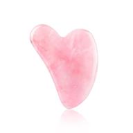 💆 gua sha facial tools – natural rose quartz jade stone massage for face & body spa, traditional acupuncture therapy, trigger point treatment, scraping massage tool logo