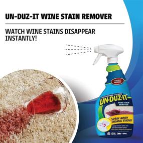 img 2 attached to Legend Brands Un-Duz-It Stain Remover Spray, 32 Fl. Oz – Red Wine and Organic Stain Cleaner for Carpets, Upholstery, and Fabrics