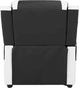 img 2 attached to 🕹️ Amazon Basics Kids/Youth Gaming Recliner: Comfortable Black and White Chair for 3+ Age Group