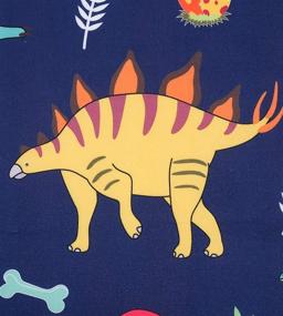 img 2 attached to 🦕 LIVILAN Большое тонкое динозавровое детское пляжное полотенце-одеяло, мягкое микрофибровое абсорбирующее пляжное, бассейнное и ванночное полотенце для мальчиков | Универсальный подарок для путешествий, бассейна, ванны, кемпинга, пикника | Тематика динозавров | 30X60