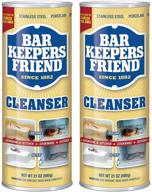 2-pack bar keepers friend powdered cleanser - 42 oz total for effortless cleaning logo