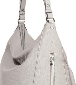 img 2 attached to Слегка мешковатая сумка Fiorelli Zip Slouchy Hobo черного цвета для женщин + кошельки для сумок Hobo