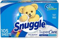 snuggle supercare sea breeze fabric softener dryer sheets - 105 count logo