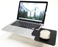 made in usa creator's mouse ledge - black - platform laptop chromebook computer extension - slick surface w/ edge guard - portable workstation logo