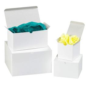 img 1 attached to Aviditi Gift Boxes: 5x5x3 White (Pack of 100) - Easy Assemble Boxes for Holidays, Birthdays, and Special Occasions