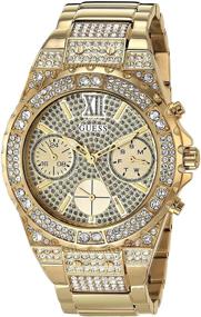 img 2 attached to Женские аналоговые часы GUESS из нержавеющей стали