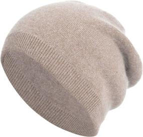 img 3 attached to EASTER BARTHE Unisex Double Layer Cashmere Beanie: Cozy Winter Hat for Women and Men