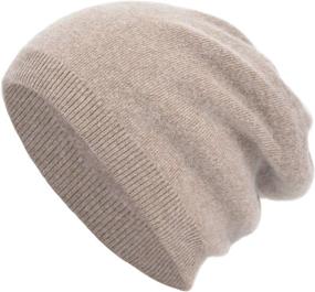 img 2 attached to EASTER BARTHE Unisex Double Layer Cashmere Beanie: Cozy Winter Hat for Women and Men