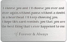 img 4 attached to 💑 Engraved Boyfriend Husband Wallet Anniversary