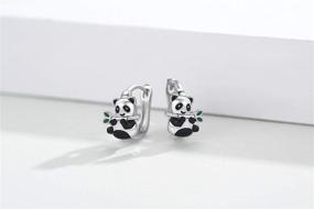 img 3 attached to Sterling Silver Hypoallergenic Earrings for Girls - Sensitive Jewelry