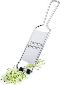 img 3 attached to 🔪 Triangle Germany Julienne Grater: Removable Catcher, Pro-Grade Stainless Steel Blades for Effortless Strips, Innovative Compact Design to Reduce Waste and Mess