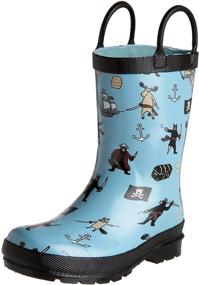 img 4 attached to 👞 Детские ботинки Hatley Wild Pirates с дождевой обувью для мальчиков