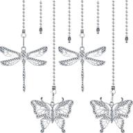 enhance your ceiling fan with 4-piece 🦋 chain extender set - butterfly and dragonfly design логотип