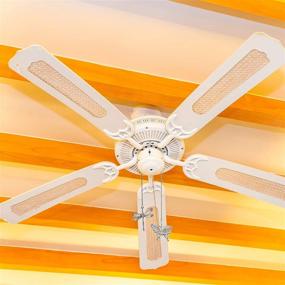 img 3 attached to Enhance Your Ceiling Fan with 4-Piece 🦋 Chain Extender Set - Butterfly and Dragonfly Design