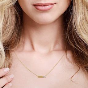 img 2 attached to ❤️ MUSTHAVE All You Need is Love 18K Gold Plated Necklace: Yellow & White, Anchor Chain, 16"-18" Length, Gift Card