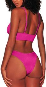 img 3 attached to 👙 FAFOFA Cutout Underboob Cropped Swimsuit for Women - Trendy Swimsuits & Cover Ups